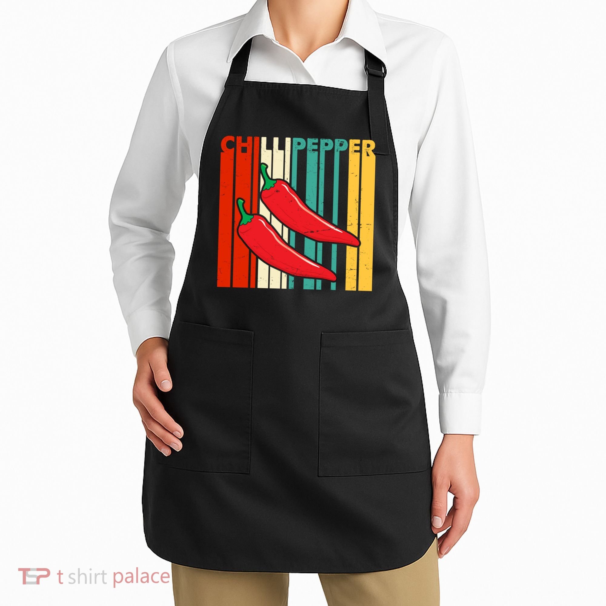 Chillipepper Retro Sunset Apron
