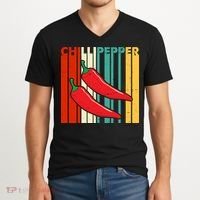 Chillipepper Retro Sunset V-Neck T-Shirt thumb 2
