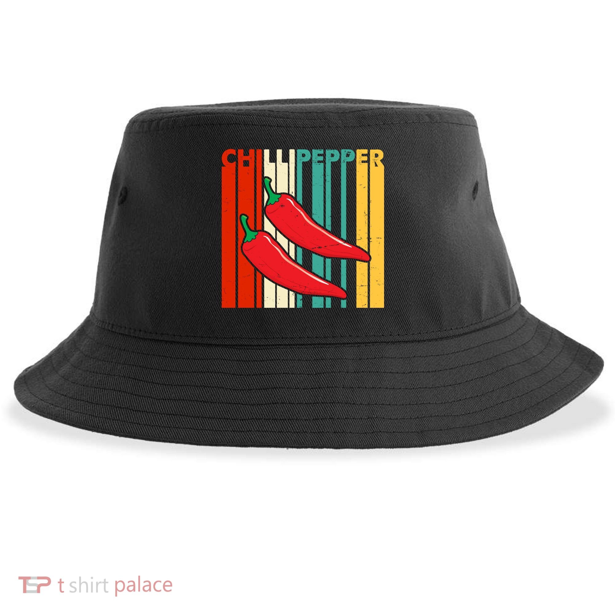 Chillipepper Retro Sunset Sustainable Bucket Hat
