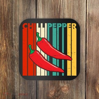 Chillipepper Retro Sunset Coaster