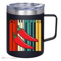 Chillipepper Retro Sunset 12oz Stainless Steel Coffee Mug thumb 0