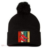 Chillipepper Retro Sunset Pom Pom 12in Knit Beanie thumb 0