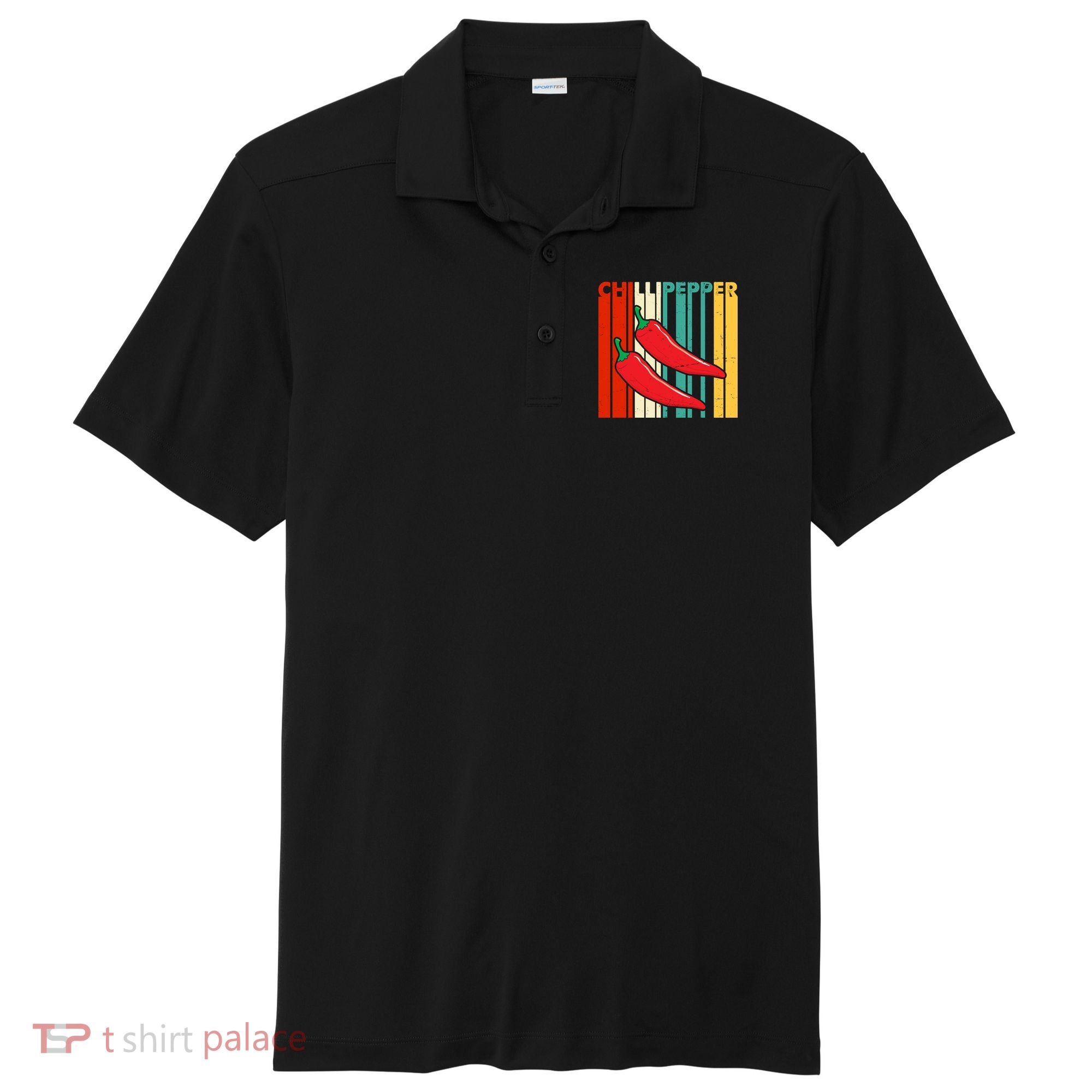 Chillipepper Retro Sunset Sport-Tek Posi-UV Pro Polo