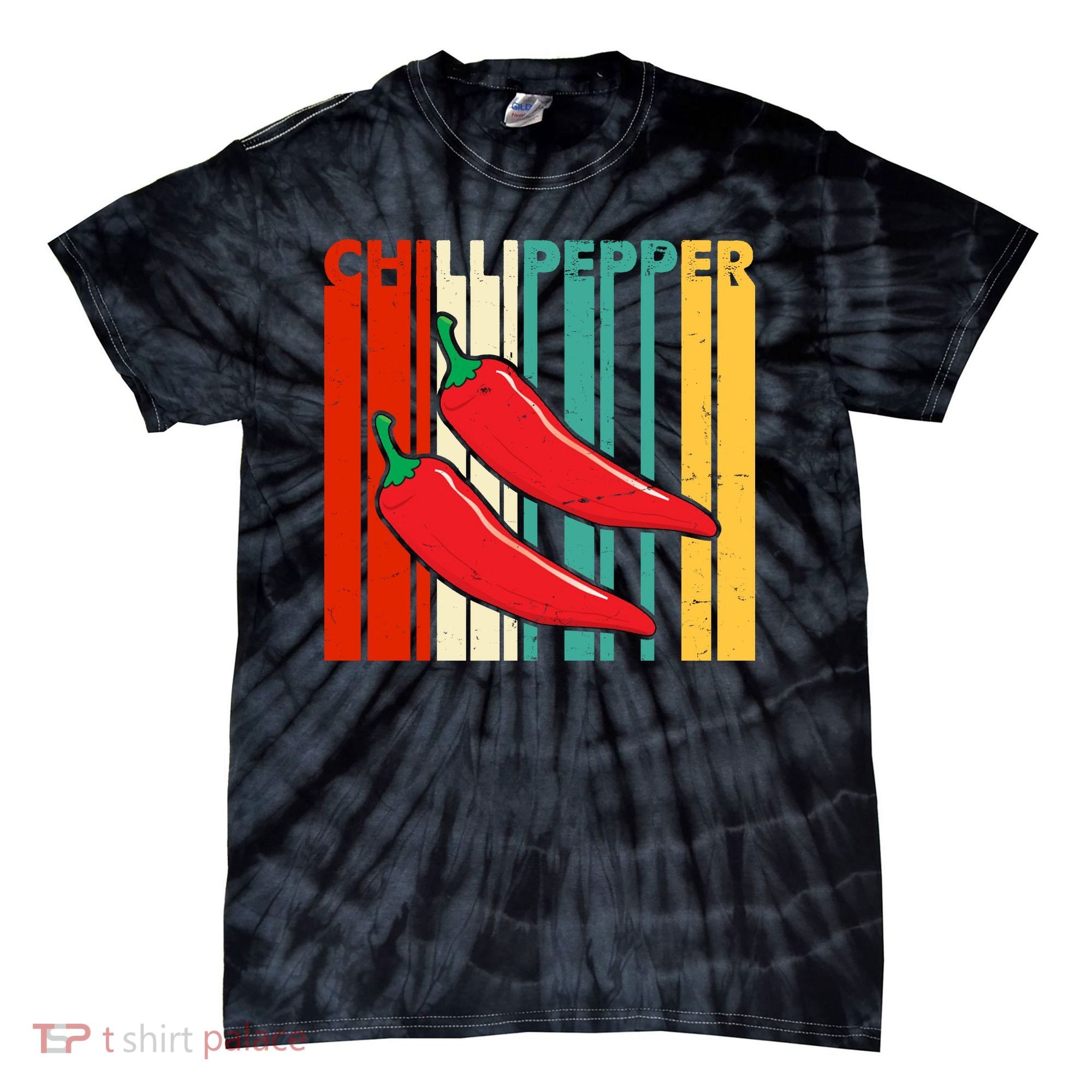 Chillipepper Retro Sunset Tie-Dye T-Shirt