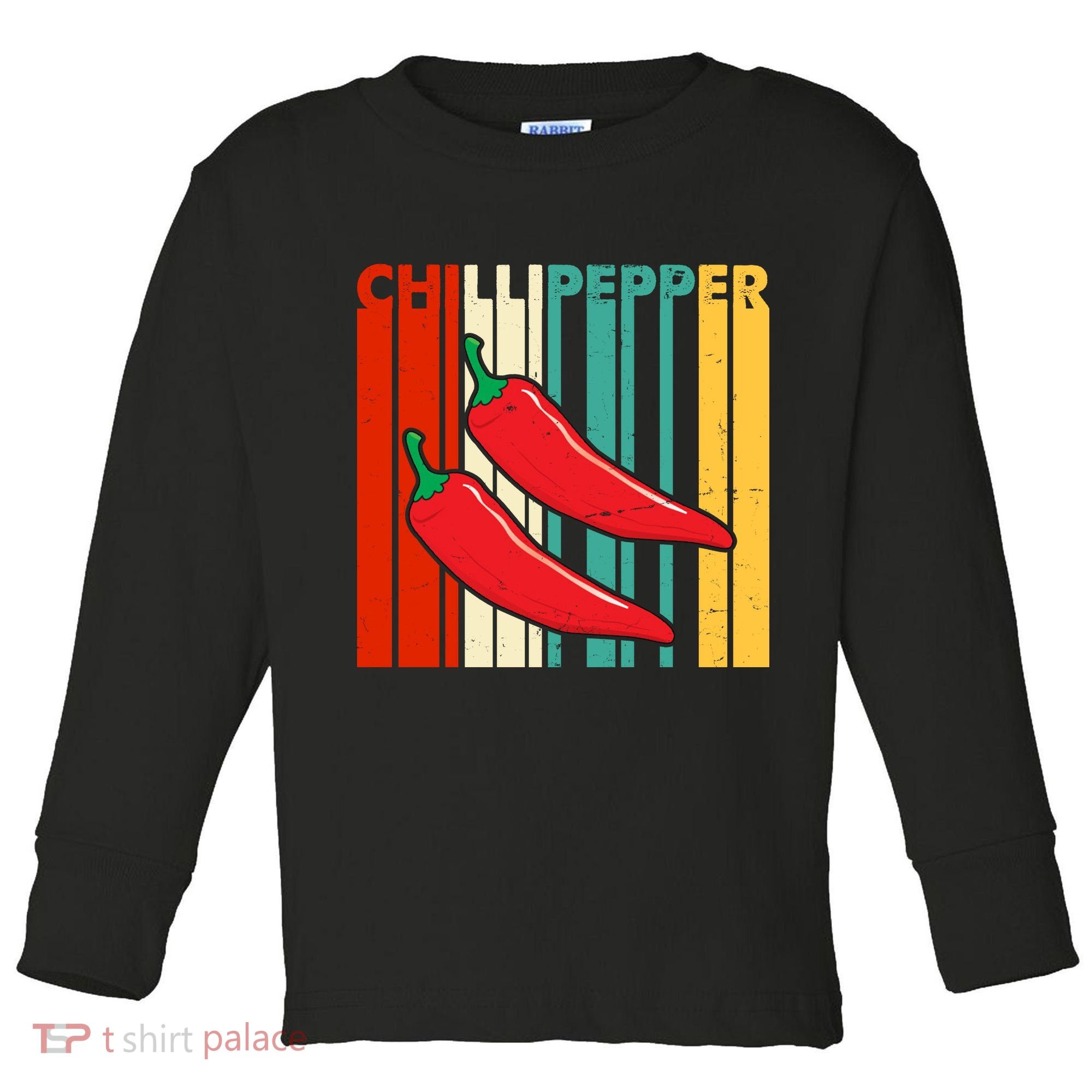 Chillipepper Retro Sunset Toddler Long Sleeve Shirt