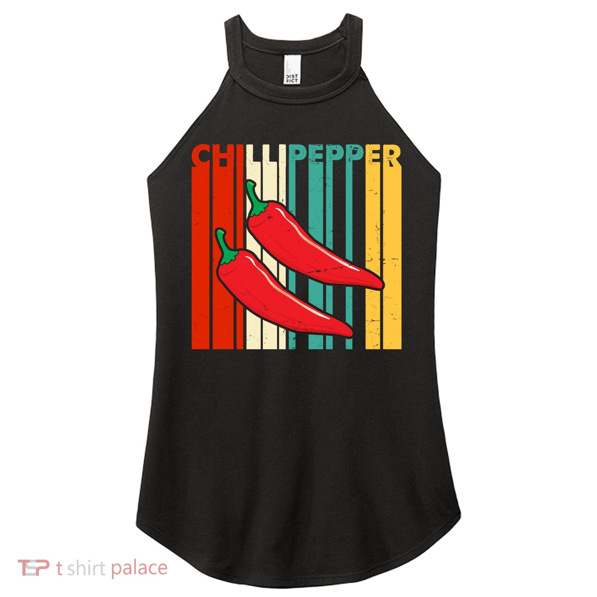 Chillipepper Retro Sunset Women's Perfect Tri Rocker Tank