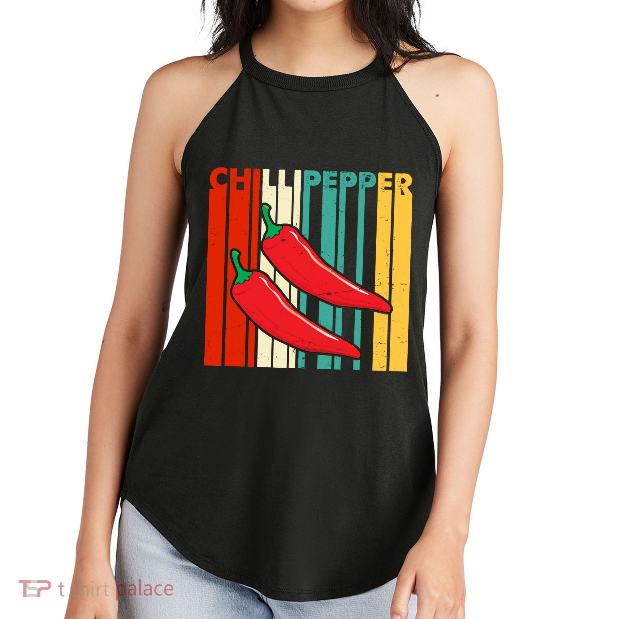 Chillipepper Retro Sunset Women's Perfect Tri Rocker Tank