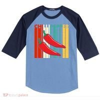 Chillipepper Retro Sunset Raglan Baseball Sleeve Shirt thumb 0