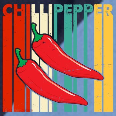 Chillipepper Retro Sunset Raglan Baseball Sleeve Shirt
