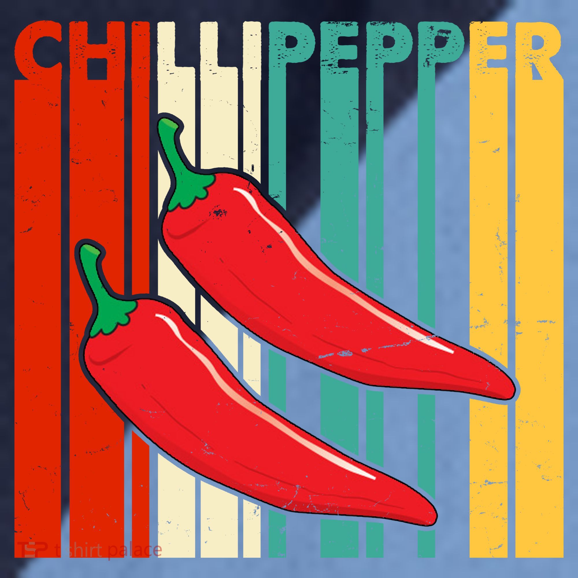 Chillipepper Retro Sunset Raglan Baseball Sleeve Shirt