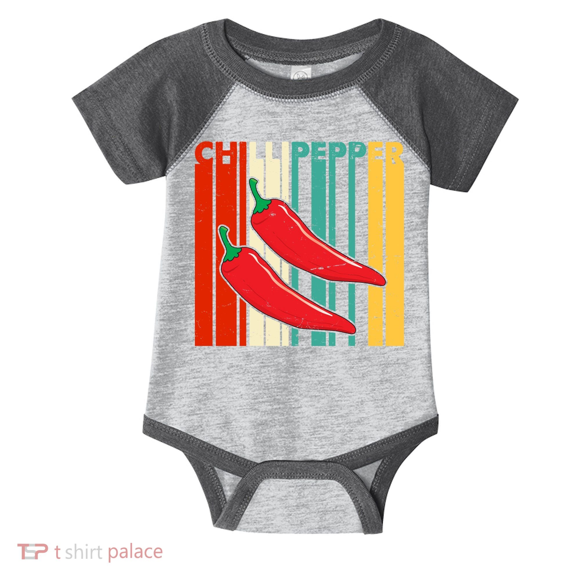Chillipepper Retro Sunset Infant Baby Jersey Bodysuit