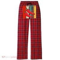 Chillipepper Retro Sunset Women's Flannel Plaid Pajama Pants thumb 0