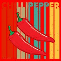Chillipepper Retro Sunset Santa Hat thumb 1