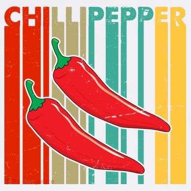 Chillipepper Retro Sunset Garment-Dyed Sweatshirt