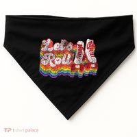 Cool Roller Skating Skate 1970S Retro USA-Made Doggie Bandana thumb 0