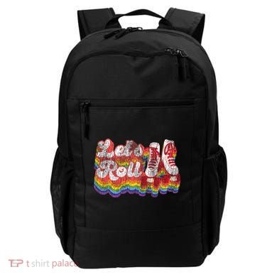Cool Roller Skating Skate 1970S Retro Backpack
