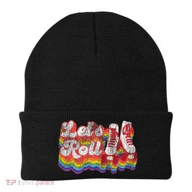 Cool Roller Skating Skate 1970S Retro Beanie