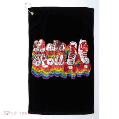 Cool Roller Skating Skate 1970S Retro Golf Towel