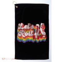 Cool Roller Skating Skate 1970S Retro Golf Towel thumb 0