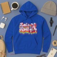 Cool Roller Skating Skate 1970S Retro Hoodie thumb 3