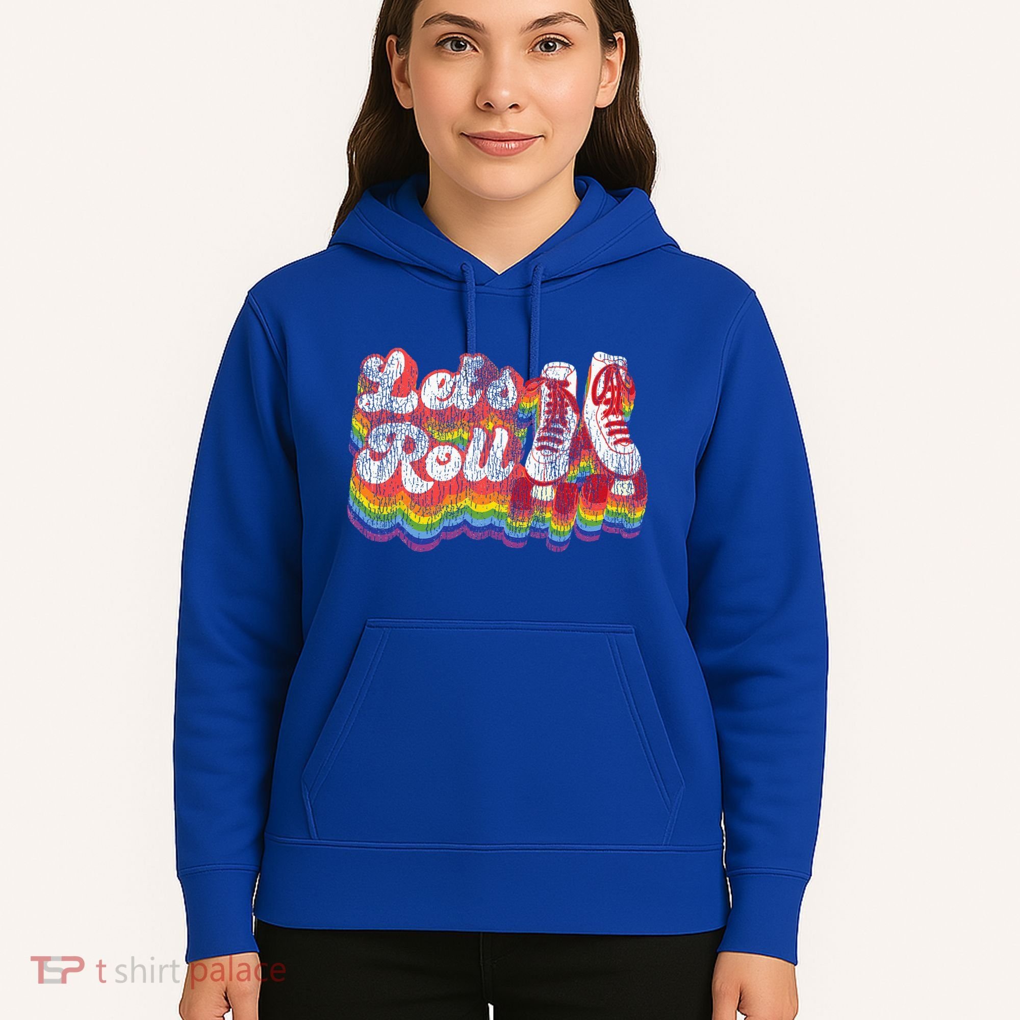 Cool Roller Skating Skate 1970S Retro Hoodie
