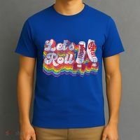 Cool Roller Skating Skate 1970S Retro T-Shirt thumb 3