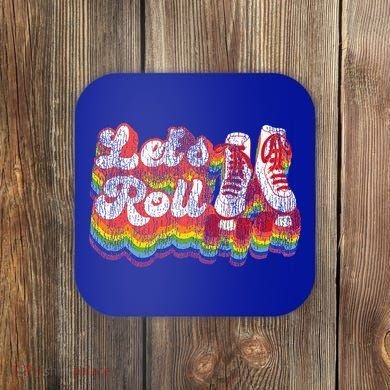 Cool Roller Skating Skate 1970S Retro Coaster