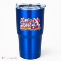 Cool Roller Skating Skate 1970S Retro Tumbler thumb 0