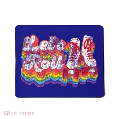 Cool Roller Skating Skate 1970S Retro Mousepad