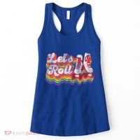 Cool Roller Skating Skate 1970S Retro Women's Tank Top thumb 0