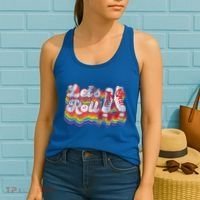 Cool Roller Skating Skate 1970S Retro Women's Tank Top thumb 2