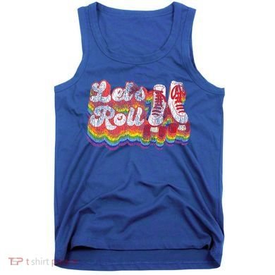 Cool Roller Skating Skate 1970S Retro Tank Top