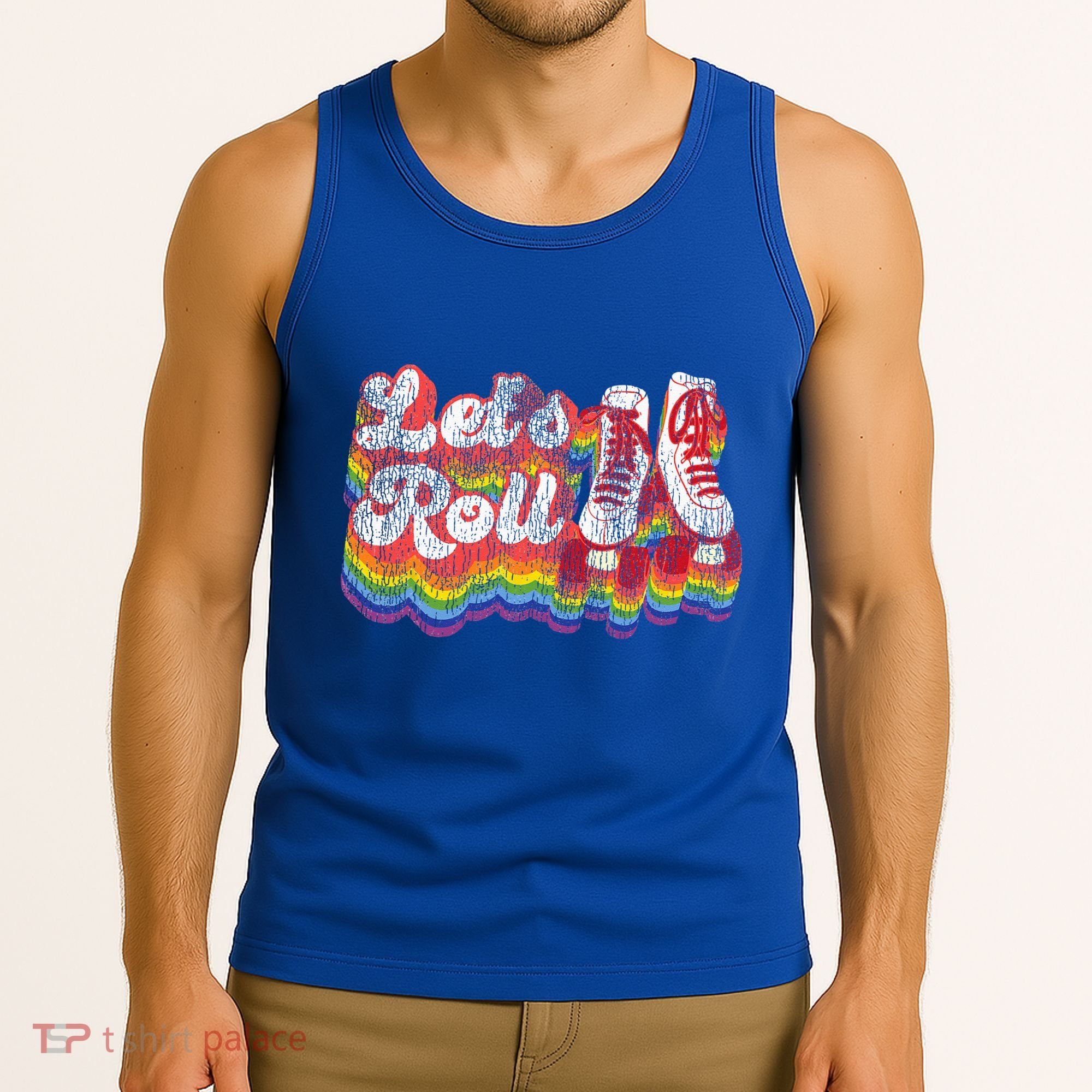Cool Roller Skating Skate 1970S Retro Tank Top
