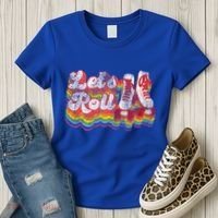 Cool Roller Skating Skate 1970S Retro Women's T-Shirt thumb 3