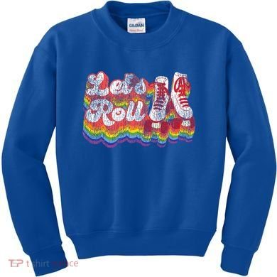 Cool Roller Skating Skate 1970S Retro Kids Sweatshirt