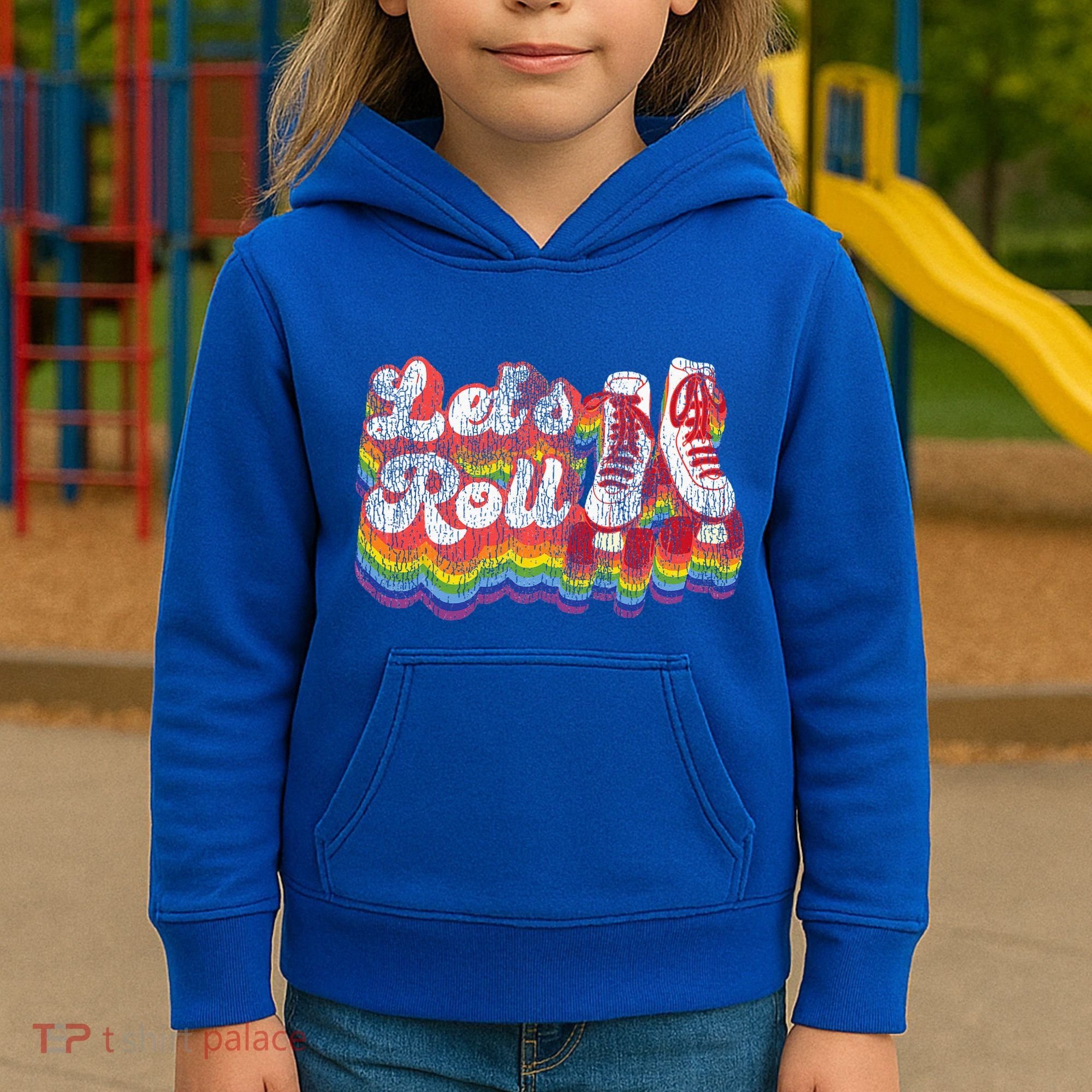 Cool Roller Skating Skate 1970S Retro Kids Hoodie