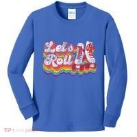 Cool Roller Skating Skate 1970S Retro Kids Long Sleeve Shirt thumb 0