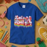 Cool Roller Skating Skate 1970S Retro Kids T-Shirt thumb 3