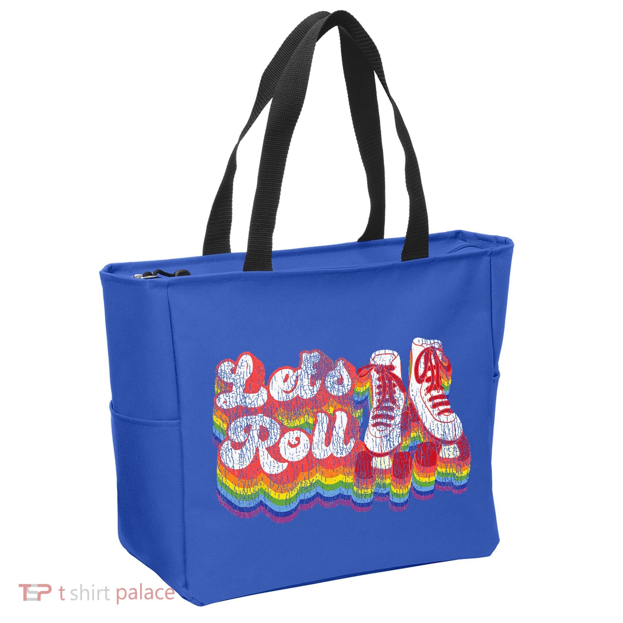Cool Roller Skating Skate 1970S Retro Tote Bag