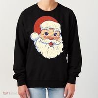 Cute Retro Santa Claus Holiday Women's Sweatshirt thumb 0