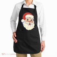 Cute Retro Santa Claus Holiday Apron thumb 2