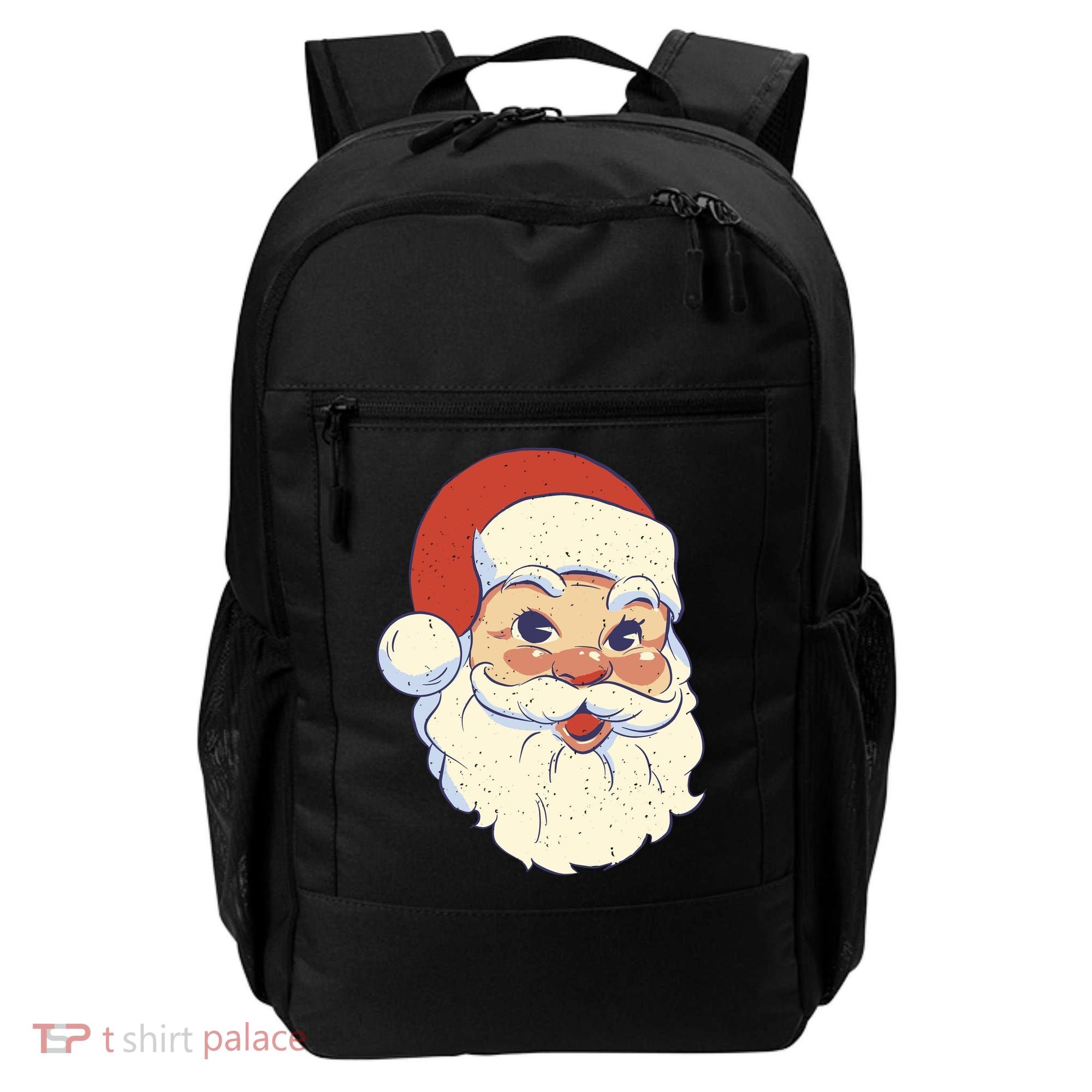 Cute Retro Santa Claus Holiday Backpack