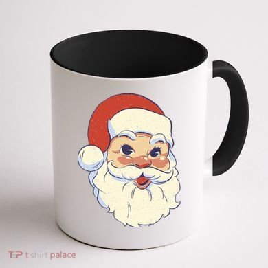 Cute Retro Santa Claus Holiday Coffee Mug back