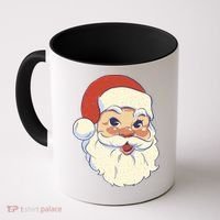 Cute Retro Santa Claus Holiday Coffee Mug thumb 0