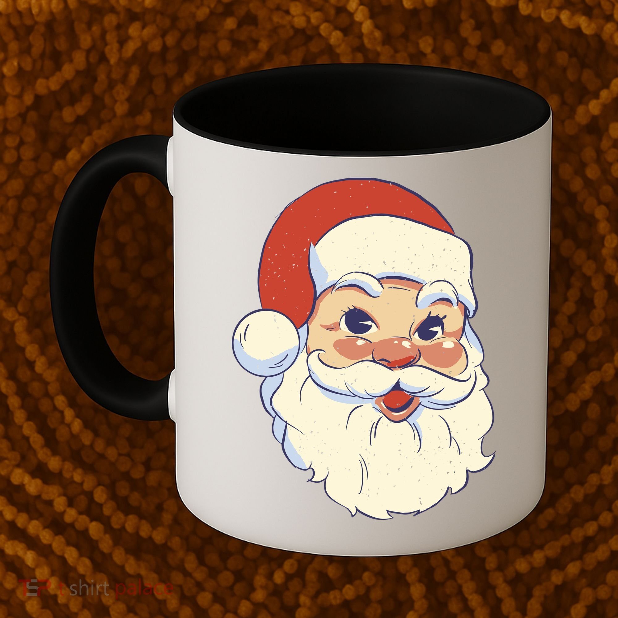 Cute Retro Santa Claus Holiday Coffee Mug