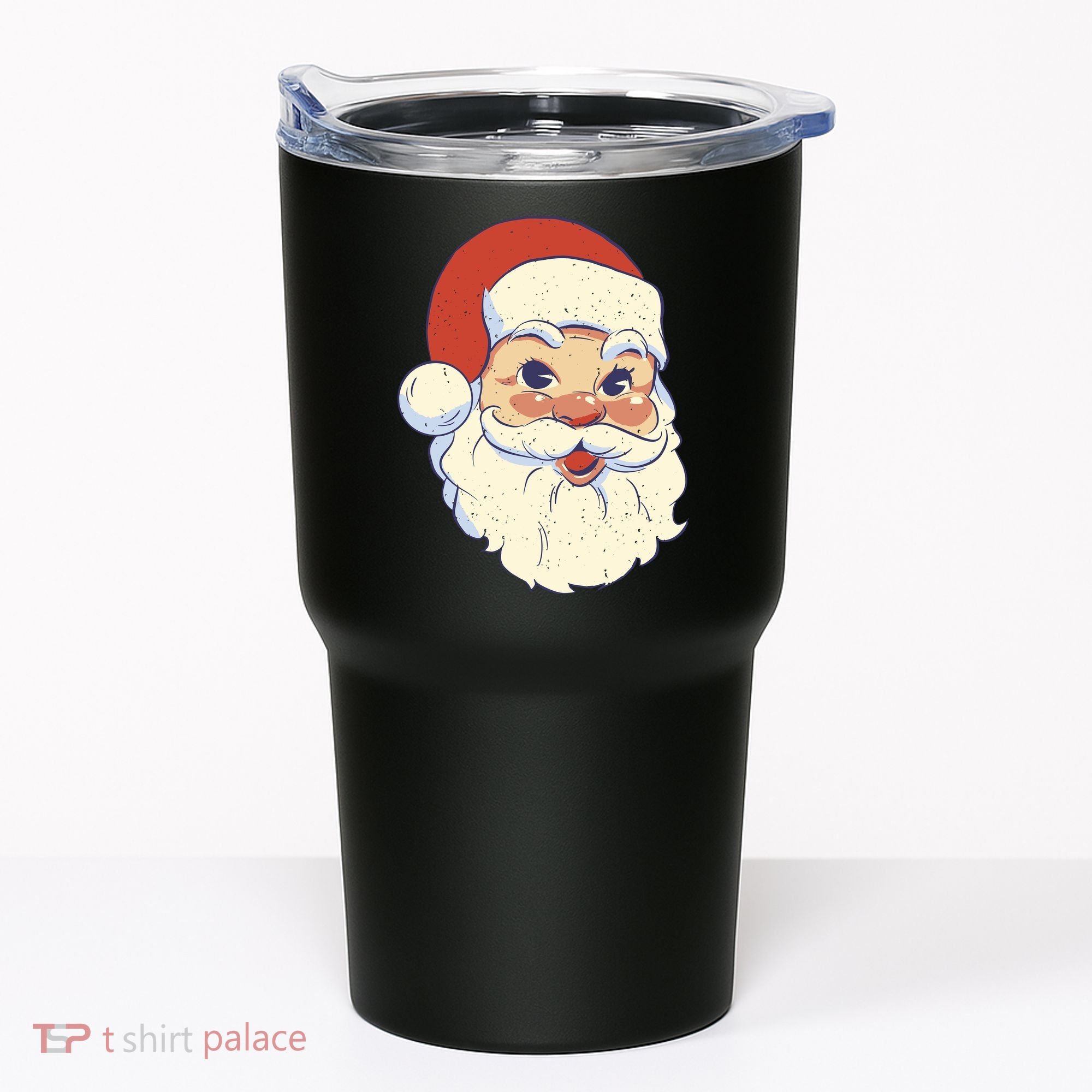 Cute Retro Santa Claus Holiday Tumbler
