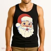 Cute Retro Santa Claus Holiday Tank Top thumb 3