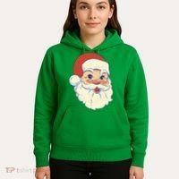 Cute Retro Santa Claus Holiday Hoodie thumb 5