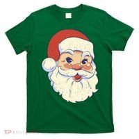 Cute Retro Santa Claus Holiday T-Shirt thumb 0