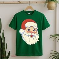Cute Retro Santa Claus Holiday T-Shirt thumb 2